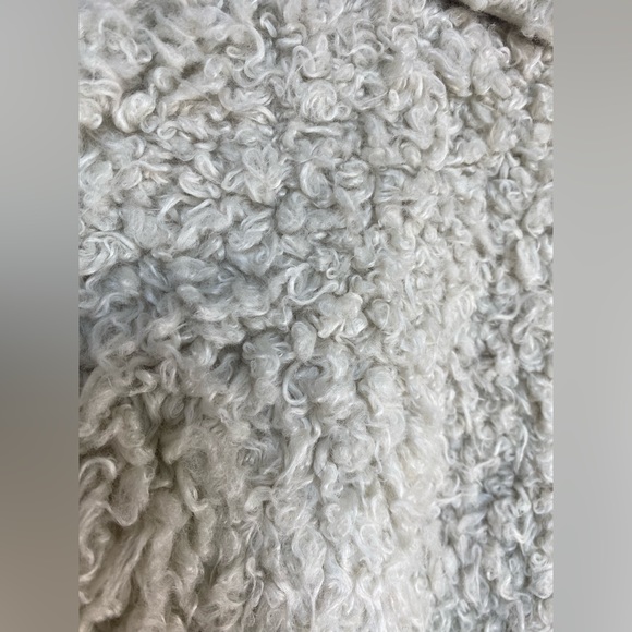 Vince Shaggy Long Coat Faux Shearling Sherpa Medium - Picture 10 of 15